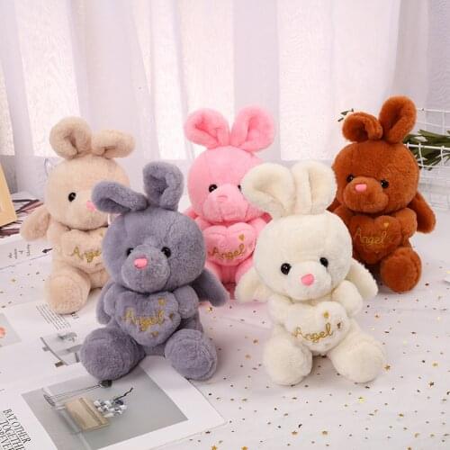 Lovely 20cm plush sitting rabbit good quality soft Pillow Soothing doll sofa decoration education christmase Wedding sweet gift