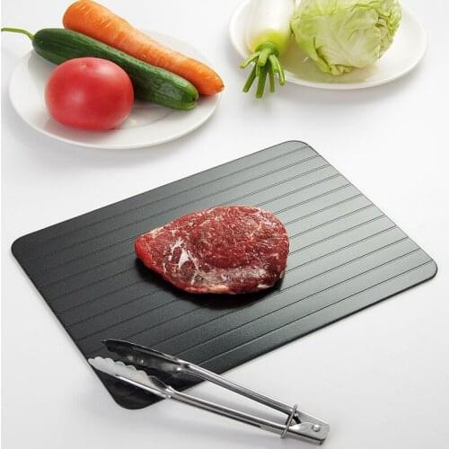 Multiple Functions Fast Thaw Board Meat Steak Fruit Vegetable FreezingFish Seafood Home Use Quick Defrost Flat Tray Kitchen Tool