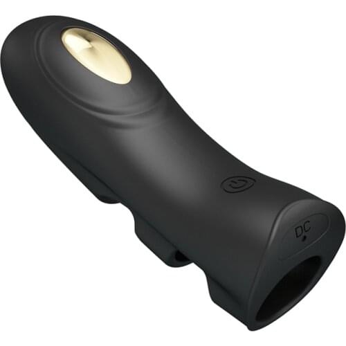 New Luxury 7 Speed Finger Vibrator 1 Electro Shock Silicone Vibrating Sleeve G Spot Clitoris Stimulation Sex toys for women