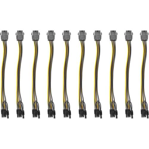 'adapter pci add on cards with' 'x1 dual riser extend adapter pci add on cards with' PCI‑E Adapter 6 Pin to 8(6+2)