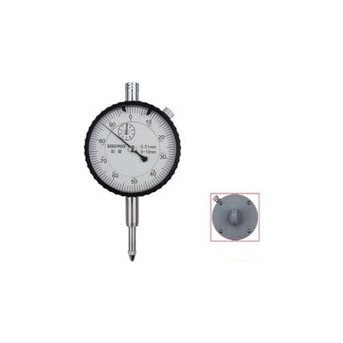 0-10mm 0.01mm shock proof indicator test dialgage dial indicator gauge with ear