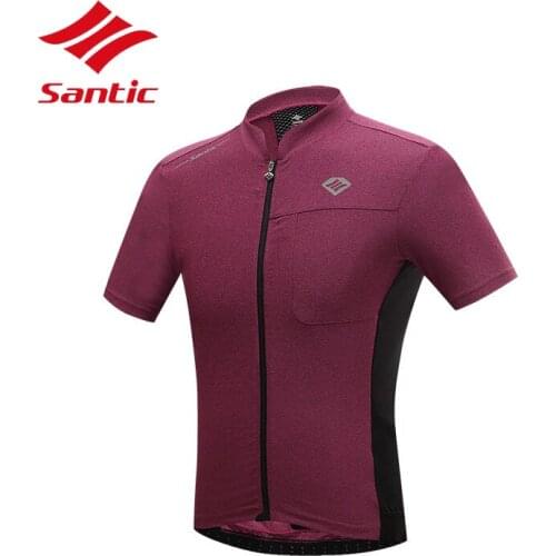 Santic Men Cycling Jersey Summer Bike Bicycle Cycle Clothes Jersey Road Cycling Clothing Quick Dry Tops Ropa Ciclismo