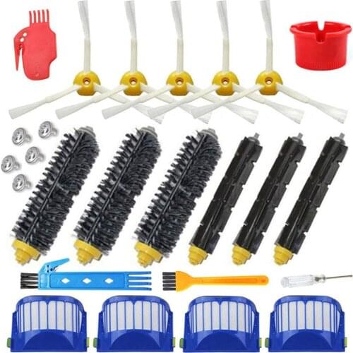 Replacement Aero Vac Filter Beater Brush For iRobot Roomba 600 Series 529 595 610 620 625 630 650 660 670 Cleaner Accessories