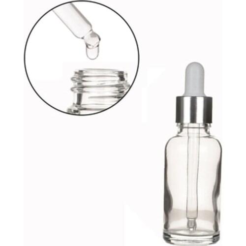 5/10/15/20/30/50/100ML Glass Dropper Bottle Reagent Pipette Sample Essence Oil Empty Cosmetic Container Serum Makeup Refillable