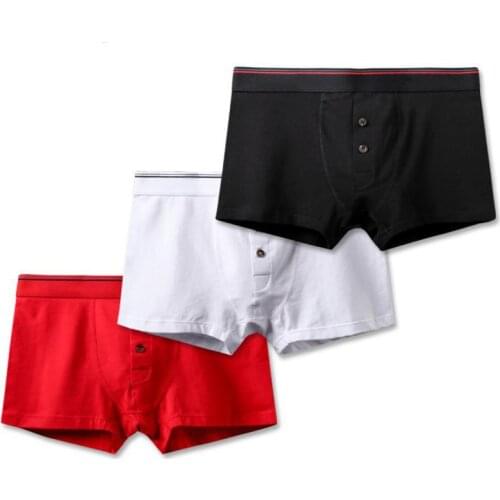 Cotton Mens Underpants Soft Boxer Men Breathable Solid Underwear Flexible Boxershorts Underpants Vetement Homme