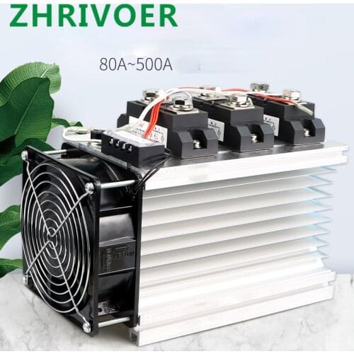 SSR industrial solid state relay solid state complete module 100 / 120 / 150 / 200 / 300 / 400 / 500A with heat dissipation