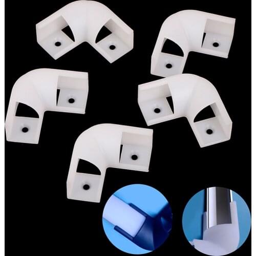 90 Degree Corner Housing Connector Led Line Light V-Wash Wall Light Plastic Plug Fittings 16*16mm Profile Joint 5Pcs