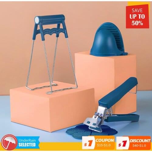 Anti Scalding Heat Insulation Glove Plate Grab Bowl Clip Household Goods For Kitchen Accessories Steam Antiskid Dish Extractor