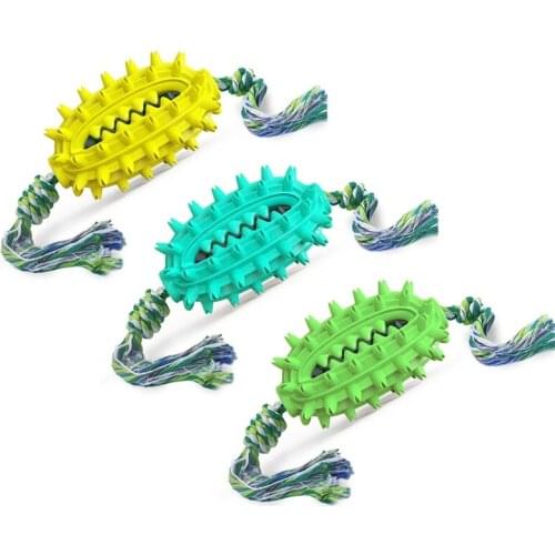Dog Chew Toothbrush Toys With Teeth Cleaning And Food Dispensing Features Dog Chew Toys For Chewer Cleaning Cotton Rope