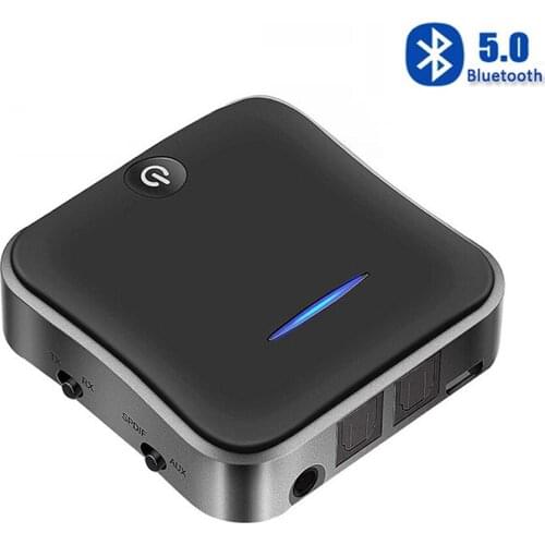 10M Wireless Bluetooth 5.0 Audio Transmitter Receiver CSR8675 Aptx HD Adapter Optical Toslink/3.5mm AUX/SPDIF for Car Headphone