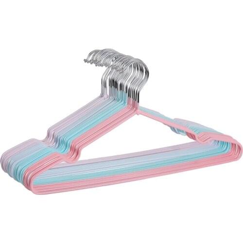 10pcs Clothes Hanger 40*20cm Household Non-slip Metal Drying Rack for Adult