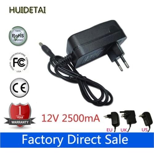 12V 2500mA 2.5A AC DC Power Supply Adapter Wall Charger For Cube i7 Stylus Windows 10 Tablet PC
