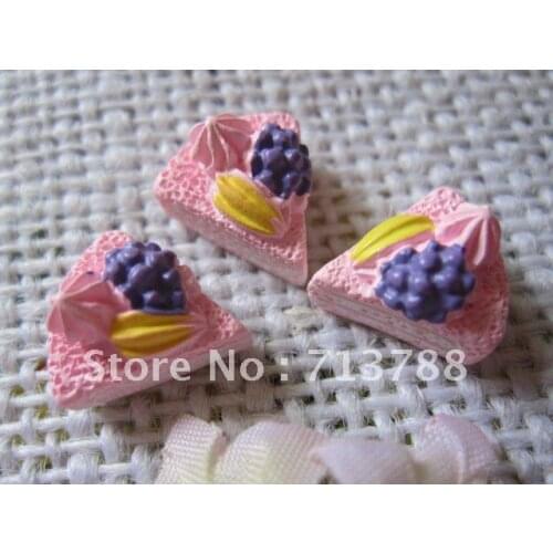 20pcs/lot flat back resin resin cake ,DIY resin craft accessories fashion resin cabochons
