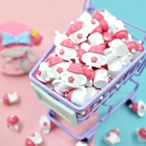 5 pcs Mini Tea Pot Resin Bread Breakfast Food For Mininature Home Decoration