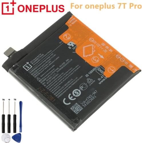 Original Oneplus 7T Pro One Plus 7T PRO Phone Battery BLP745 4010mAh High Capacity OnePlus Mobile Phone Batteries Free Tools