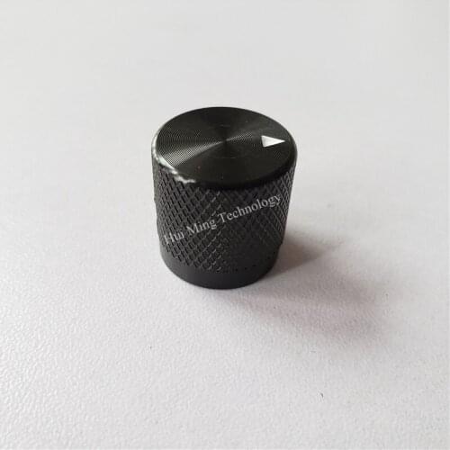 5pcs aluminum knob potentiometer knob cap 17*17*6mm Knurled black switch cap Encoder for amplifier Stove accessories