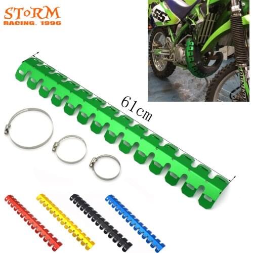 Aluminum Exhaust Pipe Muffler Heatproof Protection Heat Shield Cover For KTM Honda Yamaha Suzuki Kawasaki