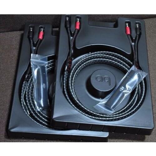 Hifi Audio speaker cable free update NEW 72V DBS silver Banana plug original box