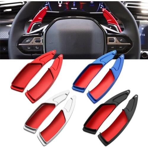 Car Steering Wheel Shift Paddle Gear Paddles DSG Extender Stickers For Peugeot 508 5008 308 3008 208 2008 GT SW Car Accessories