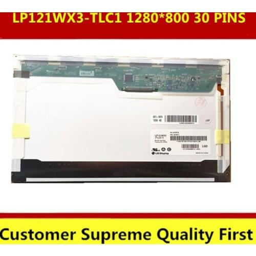 Original Laptop 12.1" LCD Screen 30pin For Lenovo 12 Inch X201 X201I LP121WX3-TLC1 LCD LED Display Panel 1280*800 Replacement