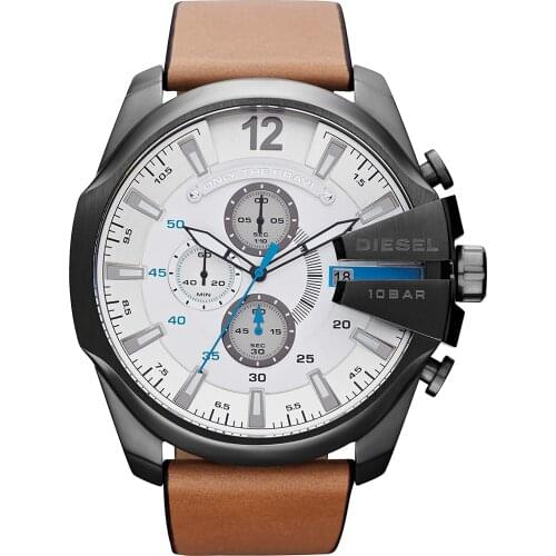 Diesel DZ4344 male Watch quartz watch 100% original official certified, mens top brand luxury quartz watch waterproof male watch