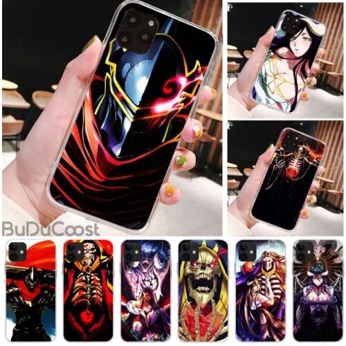 Riccu Japanese anime Overlord Skull Phone Case for iPhone 8 7 6 6S Plus X 5S SE 2020 XR 11 pro XS MAX 12 12Mini