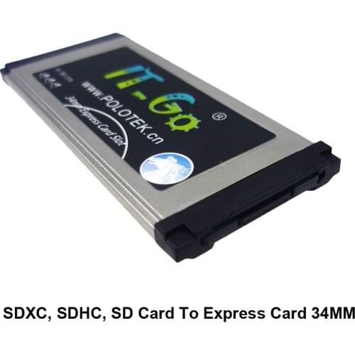 Express Card 34 To SDXC SDHC, SD Card Adapter For Laptop Compatible With Expresscard 54MM Slot