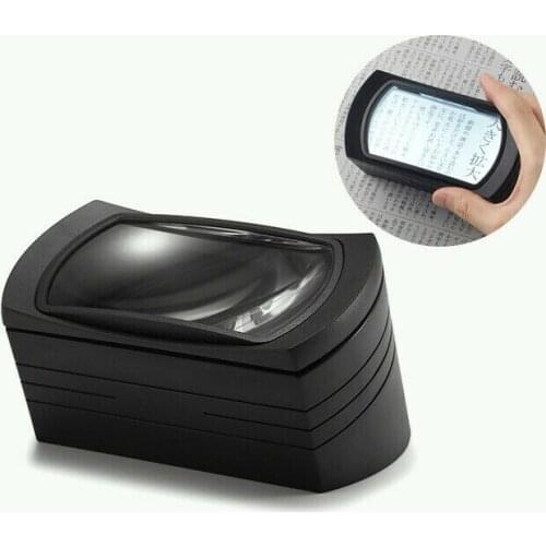 Ergonomic Square Squint Desktop Reading Magnifying glass LED lights Magnifier Loupe