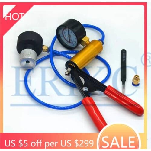 ERIKC Universal CR CRS Injector Valve Assembly Leaking Tightness Tester Diagnostic Tool Vacuum Gauge HNBR Seal O-ring E1024108
