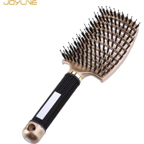 JOYLIVE Hair Scalp Massage Comb Hairbrush Bristle Nylon Women Wet Curly Detangle Hair Brush For Salon Hairdressing Styling Tools