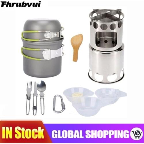 Multi-function Outdoor Camping Cookware Set Portable Ultralight Tableware Pot for Hiking Picnic Camping Tools