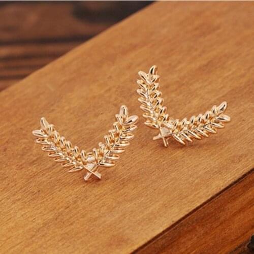 2021 Fashion Wind Shirt Collar Suit Small Brooch Pin Metal Wheat Lovers Collar Button Accessories