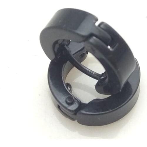 High Quality Stainless Steel Mens Stud Earrings, Fashion Black Ear Clips Free Shipping