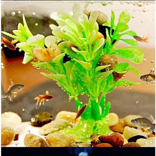 USB Desktop Aquarium Mini Fish Tank Running Water LED Light with LCD Clock White