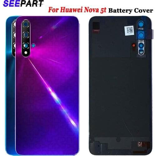 NEW Back For Huawei Nova 5t Battery Cover Honor 20 SE Rear Door Housing Back Case Replaced Phone Huawei Honor 20se Battery Cover
