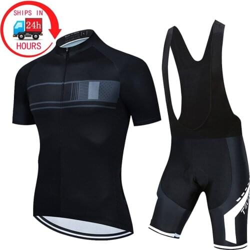 2021 New TELEYI Pro Cycling Jersey Sets Men Summer Short Sleeve Quick-dry Cycling Clothing MTB Bike Suit Ropa Ciclismo Hombre