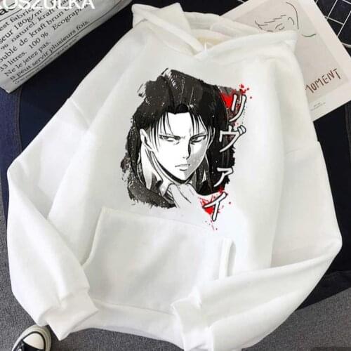 2022 New Season, Unisex, Cotton, Top Quality, Manga Style, Anime: Attack On Titan Levi Sweatshirt Hoodies