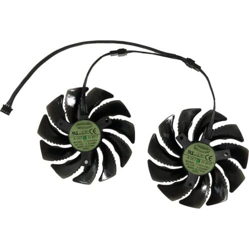 GPU Cooler T129215SU 90mm Graphics Card fan For GeForce Gigabyte GTX1070 GV-N1070WF2OC GV-N1070WF2 WINDFORCE As Replacement