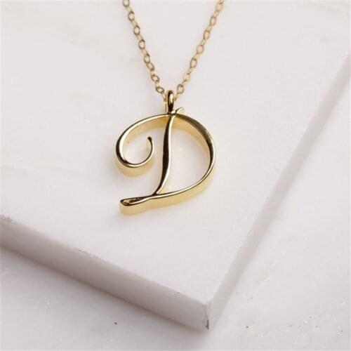 English Pendant Lovely Letter D Word Necklace As A Gift For My Mother/Girlfriend