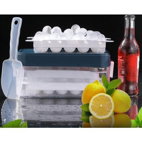 QD#Rhombus Ice Ball Mold Safe PP Frozen Ice Cube Whiskey Ice Ball Mold Multi-purpose Ice Tray Flexible Ice Maker Trays-ice Maker