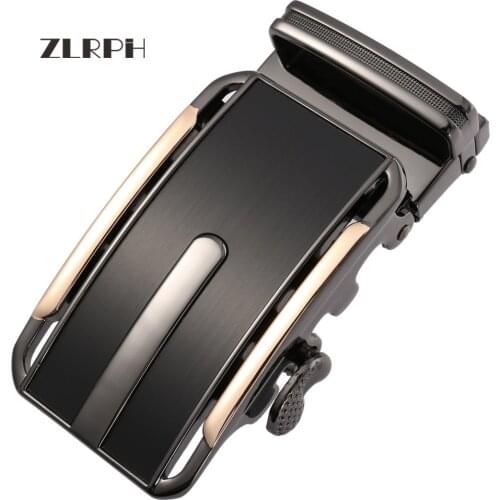 ZLRPH Mens Business Style Belt Leather Strap Male Waistband Automatic Belts Buckle For Men Top Quality Girdle Belts For Jeans