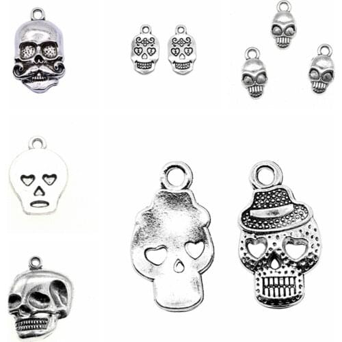 Sejuani diy charms for jewelry making kit pendant for bracelet jewelry accessories Skull Charms