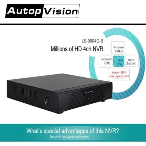 LS-9004G-B Full HD 1080P CCTV NVR H.264 4CH NVR For IP Camera ONVIF P2P Network Video Recorder 4 Channel NVR