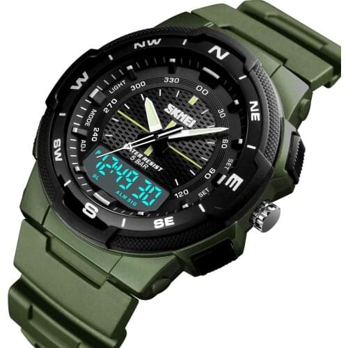 SKMEI Fashion Digital-Watch Mens Sports Watches Army Military Wristwatch Erkek Saat Shock Resist Clock Male Sport Quartz Watch