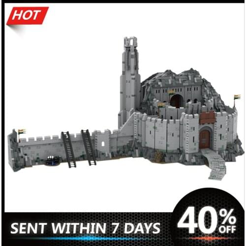 King of the RingsING Fortress of War Helms Deep UCS Scale World Famous Medieval Castle Architecture Building Blocks Toys