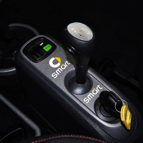 For Smart Fortwo Forfour 451 453 Car-styling Reflective Car Accessories Interior Decoration Gearshift Handbrake Sticker Decal
