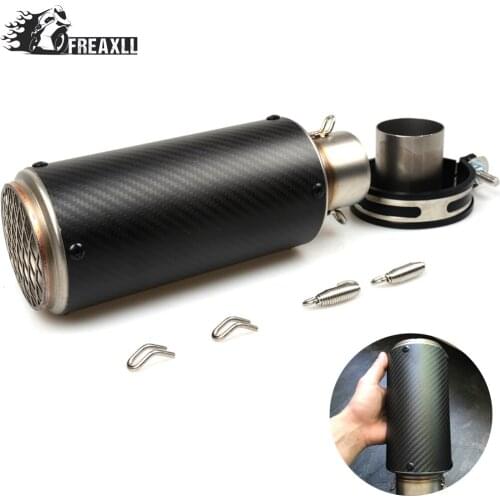 51MM Universal Dirt Bike Exhaust Motorcycle Escape Modified Scooter Exhaust Muffler large Displacement Motorcycle For BMW