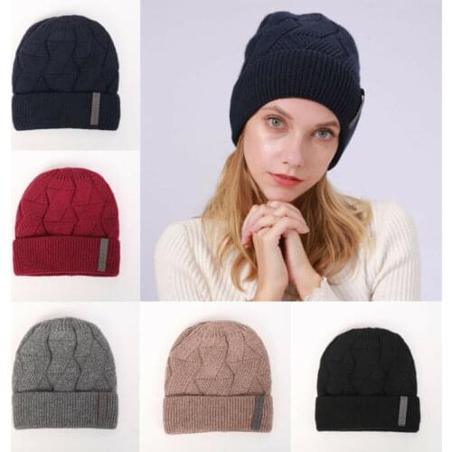 UK Unisex New Fashion Beanie Women Oversize Thick Cap Hat Skull Slouchy Skull Winter Cuff Thermal Color Cable Knit Beanie