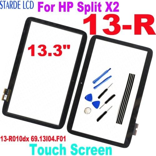 13.3" Touch Digitizer Replacement For HP Split X2 13R 13-R010dx 69.13I04.F01 Touch Screen Digitizer Glass Panel