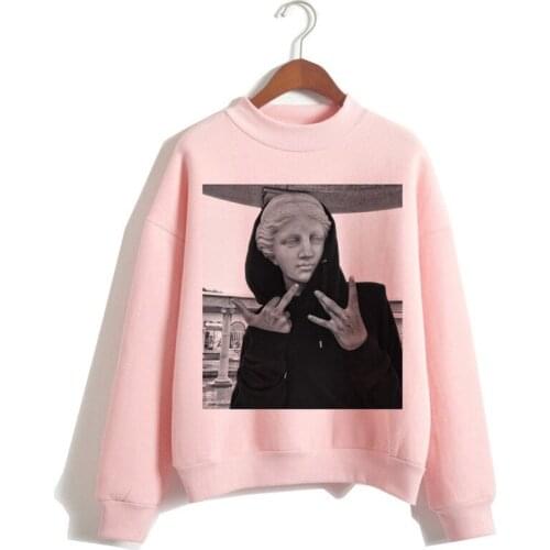Vaporwave hoodie women 2019 hooded streetwear print kawaii hip hop streetwear harajuku female aesthetic pink kawaii ulzzang